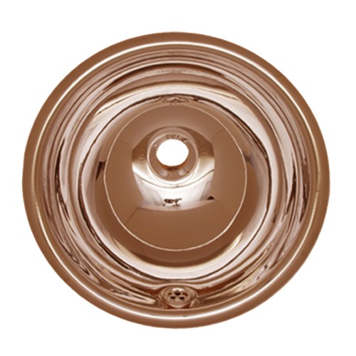 WHI-WH602CBL Smooth round drop-in basin with overflow
