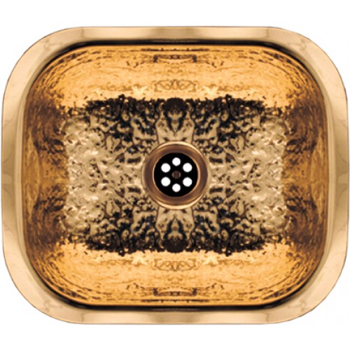 WHI-WH690BBB Rectangular undermount entertainment/prep sink with a hammered texture surface