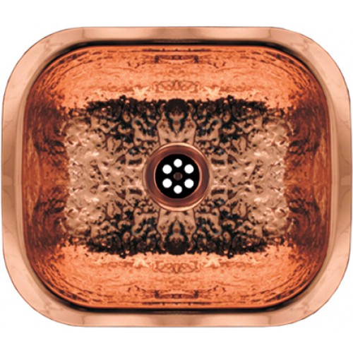 WHI-WH690CBB Rectangular undermount entertainment/prep sink with a hammered texture surface