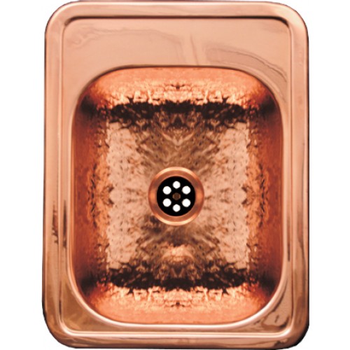 WHI-WH691CBB Rectangular drop-in entertainment/prep sink with a hammered bowl