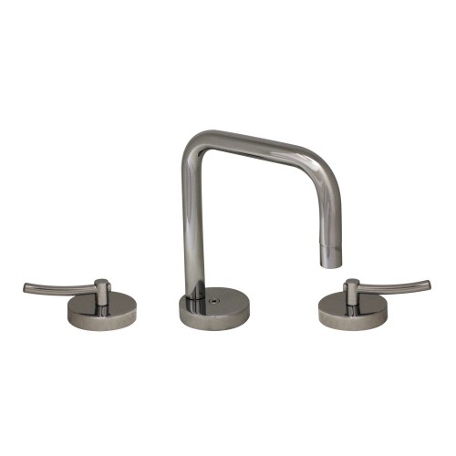 WHI-WH81214L-C Metrohaus lavatory widespread with swivel spout and pop-up waste with lever handles