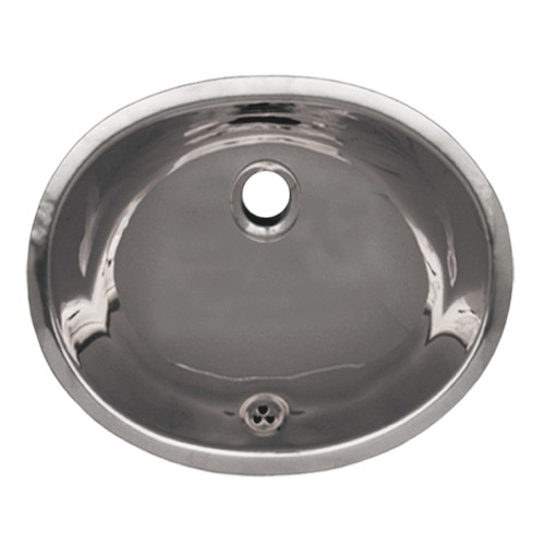 WHI-WH920ABL Smooth oval undermount basin with overflow