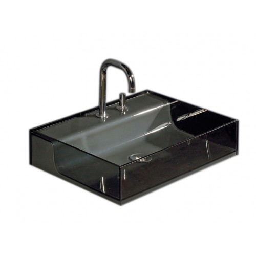 WHI-WHAELVE55 Aeri rectangular above mount glass basin