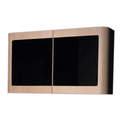 WHI-WHAEMEB02 Aeri double door medicine cabinet with mirror doors and two shelves