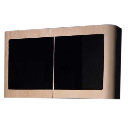 WHI-WHAEMN02 Aeri double door medicine cabinet with mirror doors and two shelves