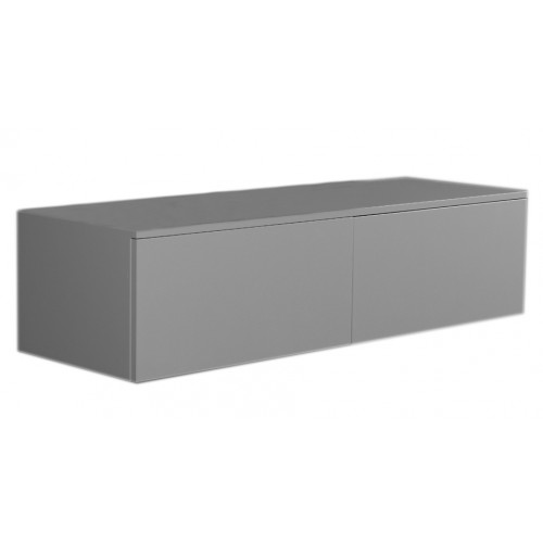 WHI-WHAEVGR06 Aeri lacquered wood wall mount unit with double drawers and counter top