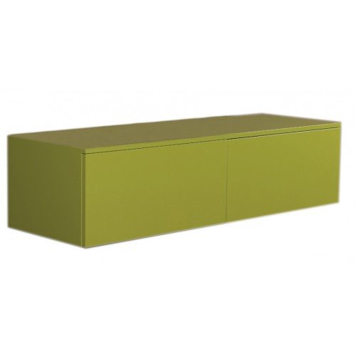 WHI-WHAEVVE06 Aeri lacquered wood wall mount unit with double drawers and counter top