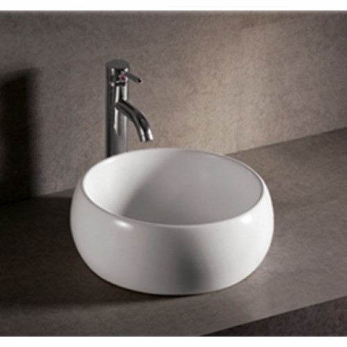WHI-WHKN1082 Isabella round above mount basin with center drain