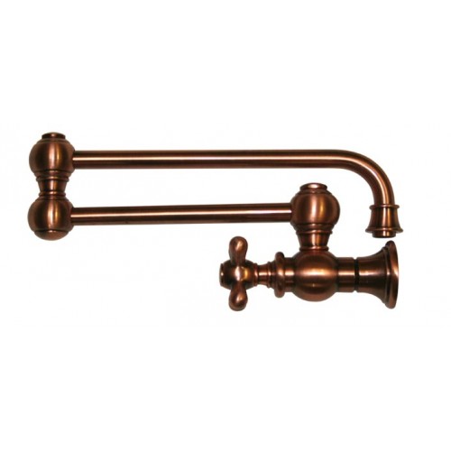 WHI-WHKPFCR3-9500-ACO Vintage III wall mount pot filler with cross handles