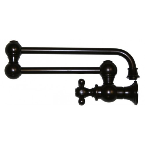 WHI-WHKPFCR3-9500-ORB Vintage III wall mount pot filler with cross handles