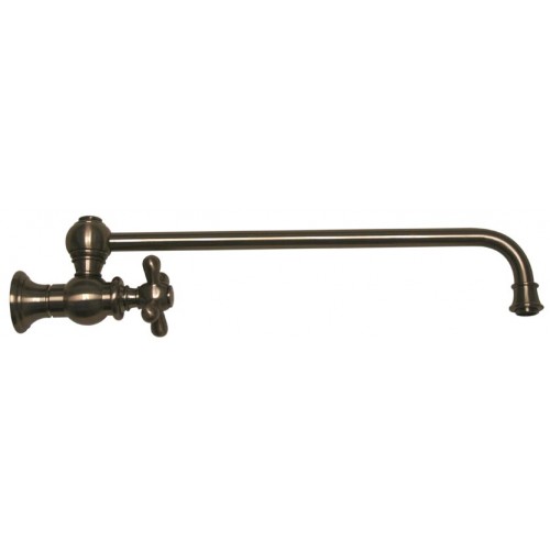 WHI-WHKPFSCR3-9000-BN Vintage III wall mount pot filler with cross handle