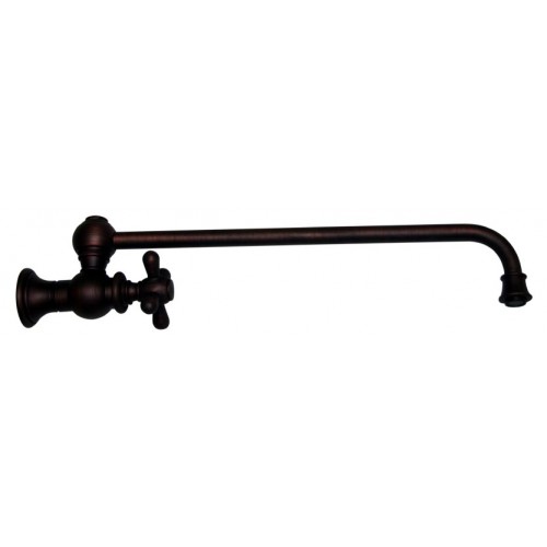 WHI-WHKPFSCR3-9000-MB Vintage III wall mount pot filler with cross handle