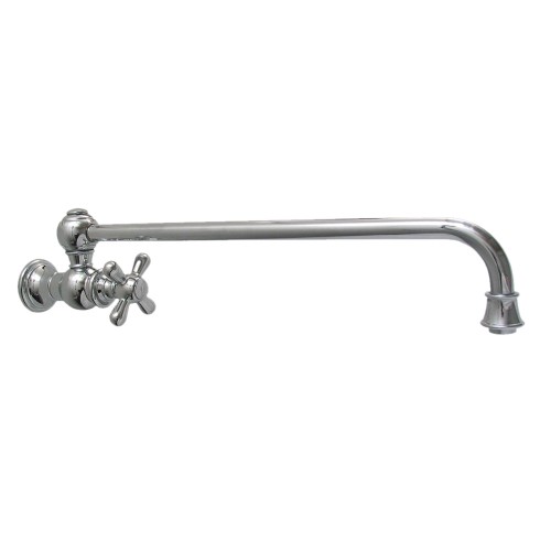 WHI-WHKPFSCR3-9000-C Vintage III wall mount pot filler with cross handle
