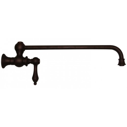 WHI-WHKPFSLV3-9000-MB Vintage III wall mount pot filler with lever handle