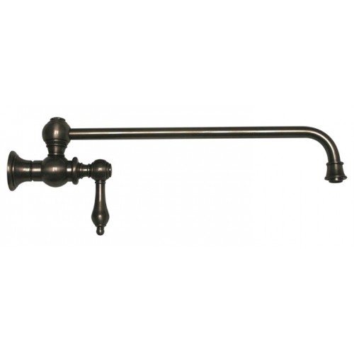 WHI-WHKPFSLV3-9000-P Vintage III wall mount pot filler with lever handle