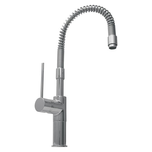 WHI-WHLX78558-C Metrohaus commercial single hole faucet with flexible spout and lever handle