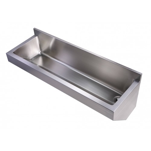 WHI-WHNC4513L Noah's Collection Brushed Stainless Steel commercial wall hung laundry-scrub sink