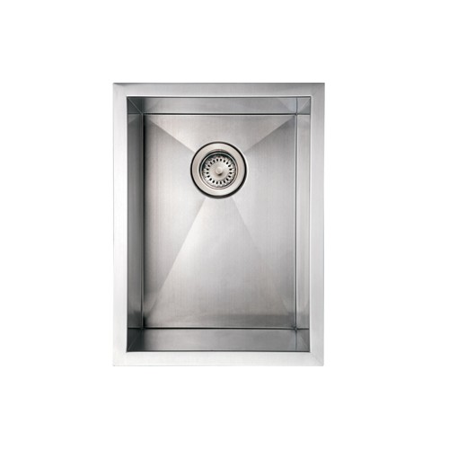 WHI-WHNCM1520 Noah's Collection Brushed Stainless Steel commercial single bowl undermount sink
