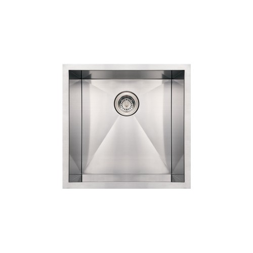 WHI-WHNCM1920 Noah's Collection Brushed Stainless Steel commercial single bowl undermount sink