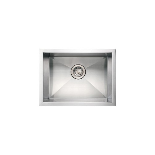 WHI-WHNCM2015 Noah's Collection Brushed Stainless Steel commercial single bowl undermount sink
