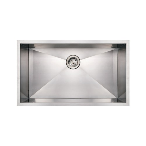 WHI-WHNCM3219 Noah's Collection Brushed Stainless Steel commercial single bowl undermount sink