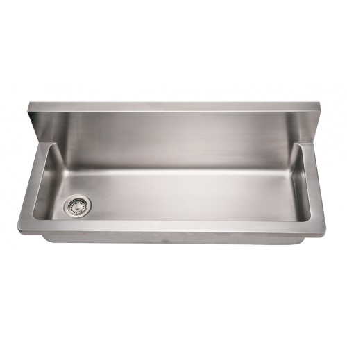 WHI-WHNCMB4413 Noah's Collection Brushed Stainless Steel commercial utility sink