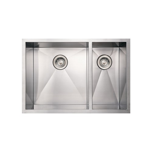 WHI-WHNCMD2920 Noah's Collection Brushed Stainless Steel commercial double bowl undermount sink