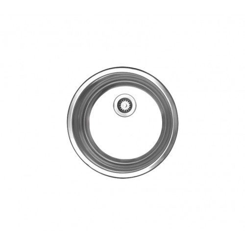 WHI-WHND11-5 Noah's Collection Brushed Stainless Steel round drop-in entertainment/prep sink