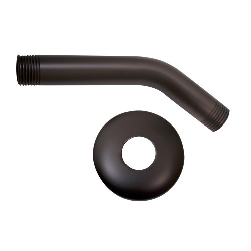 WHI-WHSA165-2-ORB Showerhaus short solid brass shower arm with solid brass escutcheon