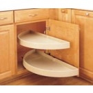 6882-31-15-570 Almond Blind Corner Half-Moon 2 Shelf (Pivot and Slide) - Fits Best in BLB42/45