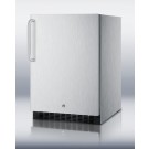 SPR626OSCSSTB Indoor/outdoor beverage center for built-in use, with lock, digital thermostat, complete stainless steel exterior, and towel bar handle