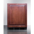 FF7LBLIFADA ADA compliant all-refrigerator for freestanding commercial use, with black cabinet, lock, and integrated door frame to accept overlay panels