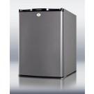 MB34L Silent absorption minibar for hotel use, in gray finish with front lock