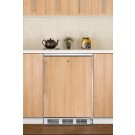 FF6L7BIFR Commercially approved built-in undercounter all-refrigerator with lock and stainless steel door frame to accept custom panels