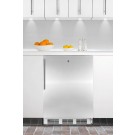 FF6L7BISSHVADA Commercially approved, ADA compliant built-in undercounter all-refrigerator with stainless steel door, thin handle, and lock