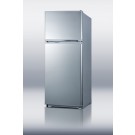 FF882SLVSS Frost-free refrigerator-freezer in slim 24" footprint with platinum cabinet and reversible stainless steel doors