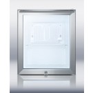 FFAR22LWGL7 Compact commercially listed auto defrost all-refrigerator w/glass door and lock