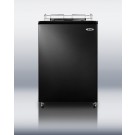 SBC490BINK Built-in auto defrost commercial beer dispenser in black; no tap kit included