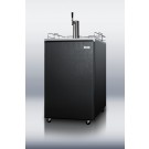 SBC500BST7 Commercially approved full-sized portable beer dispenser in black with stainless steel top