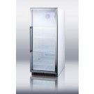 SCR1155W Commercial beverage merchandiser with 11 cu.ft. capacity, self-closing door, and a digital thermostat; replaces SCR1155
