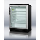 SCR600LBI Series Commercially listed beverage centers for built-in undercounter use, with glass doors and factory installed locks