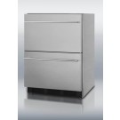 SP6DS2DADA ADA compliant built-in two-drawer all-refrigerator in full stainless steel