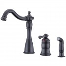 UF11045 (Oil Rubbed Bronze) "Traditional Collection" Single-Handle Kitchen Faucet With Side-Spray