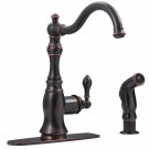 UF11245 (Oil Rubbed Bronze) "Signature Collection" Single-Handle Kitchen Faucet With Side-Spray