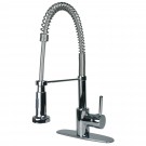 UF12300 (Chrome) "Euro Collection" Single-Handle Kitchen Faucet With Spring Spout