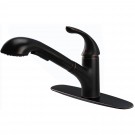 UF12705 (Oil Rubbed Bronze) "Arc Collection" Single-Handle Kitchen Faucet With Pull-Out Spray