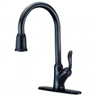 UF13305 (Oil Rubbed Bronze) "Transitional Collection" Single-Handle Kitchen Faucet With Pull-Down Spray