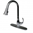 UF28014 (Chrome) "Metropolitan Collection" Single-Handle Kitchen Faucet With Pull-Down Spray