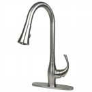UF28314 (Stainless Steel) "Metropolitan Collection" Single-Handle Kitchen Faucet With Pull-Down Spray