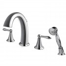 UF65240 (Chrome) "Transitional Collection" Two-Handle Roman Tub Faucet With Hand-Shower